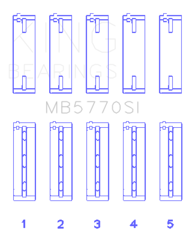 Picture of King Engine Bearings KING Main Bearings - MB5770SI