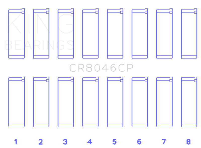 Picture of King Engine Bearings KING Connecting Rod Bearings - CR8046CP