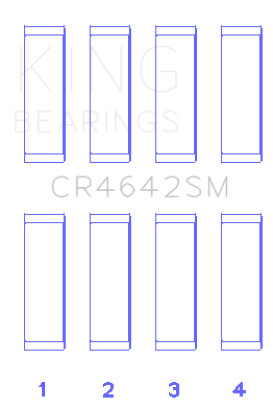 Picture of King Engine Bearings KING Connecting Rod Bearings - CR4642SM