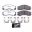 Picture of Power Stop 91-96 Dodge Stealth Front Z26 Extreme Street Brake Pads w-Hardware