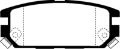 Picture of EBC 94-95 Eagle Talon 2-0 Turbo 4WD 2nd Generation284mm rear rotor Ultimax2 Rear Brake Pads