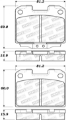 Picture of StopTech 93-99 Mitsubishi 3000GT Street Performance Rear Brake Pads