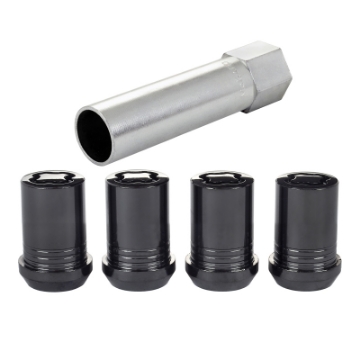 Picture of McGard Wheel Lock Nut Set - 4pk- Tuner - Cone Seat M12X1-5 - 13-16 Hex - 1-24in- Length - Black