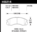 Picture of Hawk 91-96 Dodge Stealth - 91-99 Mitsubishi 3000GT - 05-06 Outlander HT-10 Race Front Brake Pads