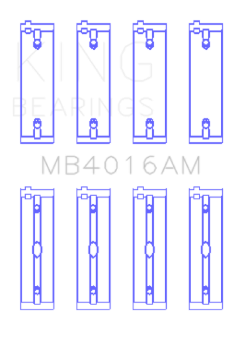 Picture of King Engine Bearings Mitsubishi 181CI 3-0L 6G72 V6 Size +0-25 Main Bearing Set