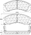 Picture of StopTech Street Select Brake Pads w-Hardware - Front