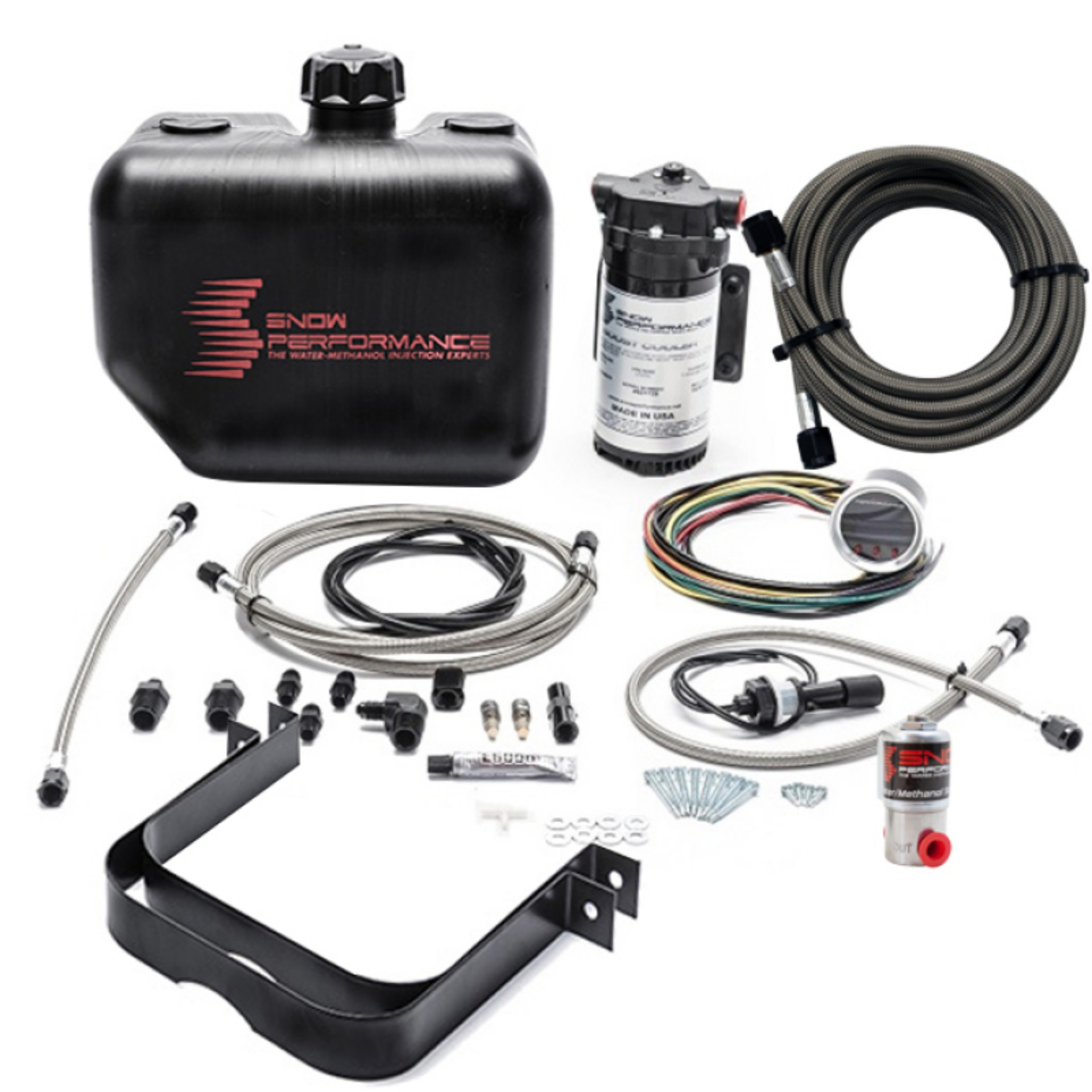 Picture of Snow Performance 2-5 Boost Cooler Water Methanol Injection Kit w- SS Brd Line & 4AN Fittings