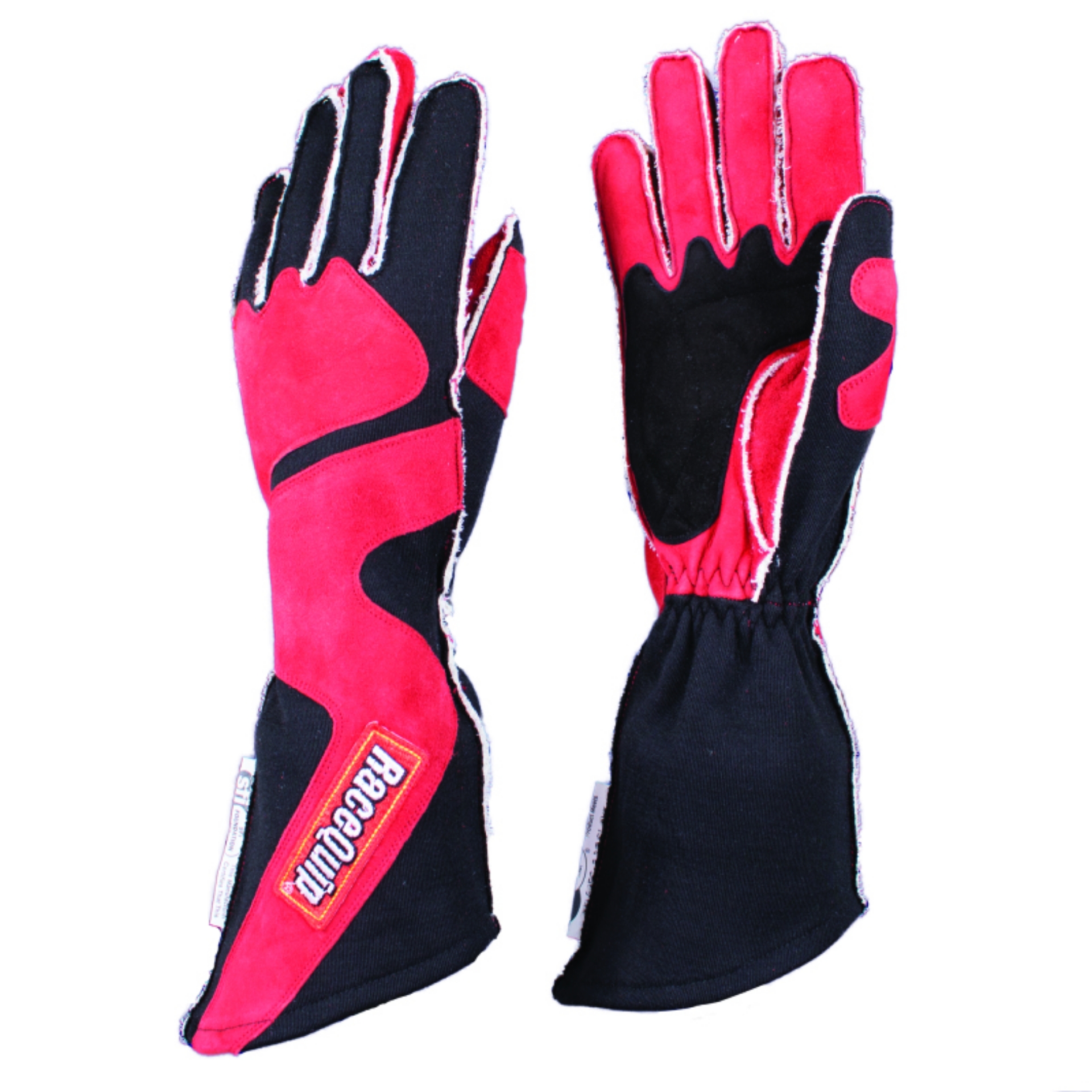 Picture of RaceQuip SFI-5 Red-Black Small Outseam Angle Cut Glove