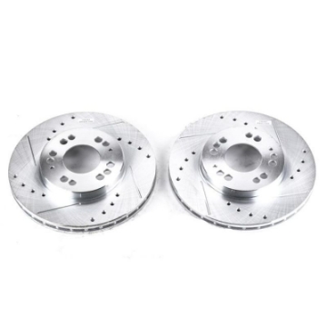 Picture of Power Stop 91-96 Dodge Stealth Front Evolution Drilled & Slotted Rotors - Pair