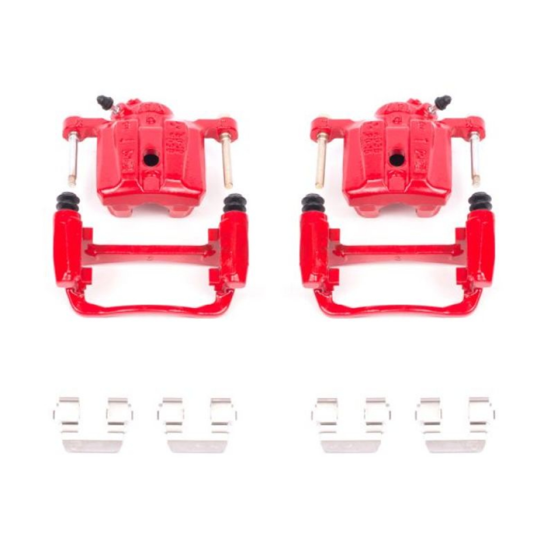 Picture of Power Stop 91-94 Dodge Stealth Rear Red Calipers w-Brackets - Pair