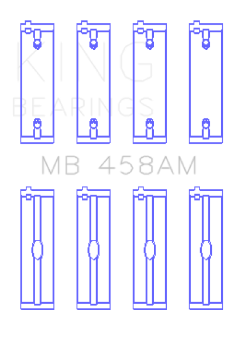 Picture of King Engine Bearings Mitsubishi 181CI 3-0L 6G72 V6 Size STD Main Bearing Set