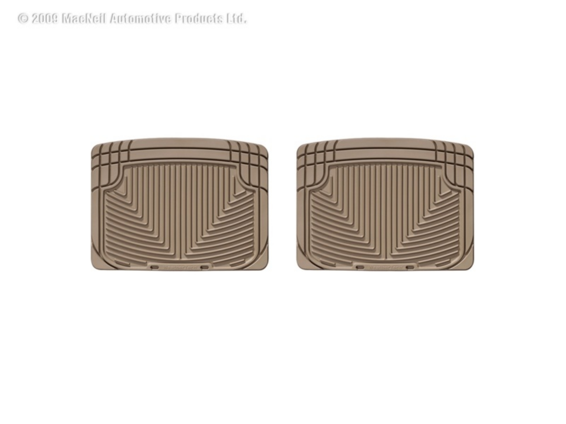 Picture of WeatherTech 93 Mercedes-Benz 300CE Rear Rubber Mats - Tan