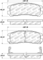 Picture of StopTech Street Touring 4-89-99 Mitsubishi Eclipse GST Rear Brake Pads