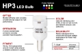 Picture of Diode Dynamics 194 LED Bulb HP3 LED Natural - White Pair