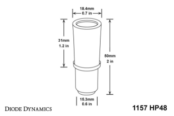 Picture of Diode Dynamics 1157 LED Bulb HP48 LED - Red Pair