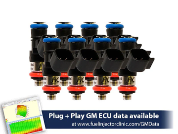 Picture of FIC0660cc (72 lbs/hr at OE 58 PSI fuel pressure) FIC Fuel Injector Clinic Injector Set for LS3, LS7, LSA, L76, L92, and L99 engines (High-Z)