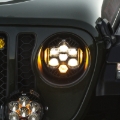 Picture of Baja Designs 18-25 Jeep Wrangler JL/20-25 Gladiator JT (w/Halogen) DOT LP6 LED Headlight Kit - Amber