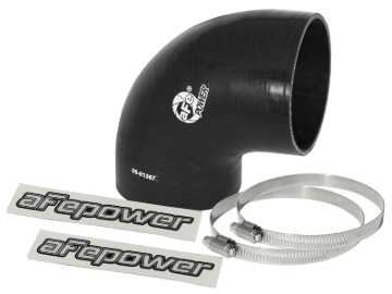 Picture of aFe Magnum FORCE Intake Coupling Kit (4 IN ID to 3-4/5 IN ID x 90 Deg.) Elbow Coupler - Black