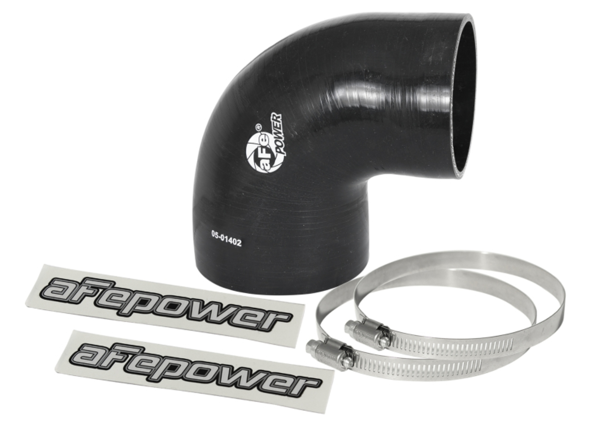 Picture of aFe Magnum FORCE Intake Coupling Kit (4 IN ID to 3-3/8 IN ID x 90 Deg.) Elbow Coupler - Black