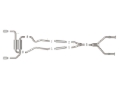 Picture of aFe Takeda Cat-Back Exhaust System Infiniti Q50 14-15 V6-3.7L- Polished Tip