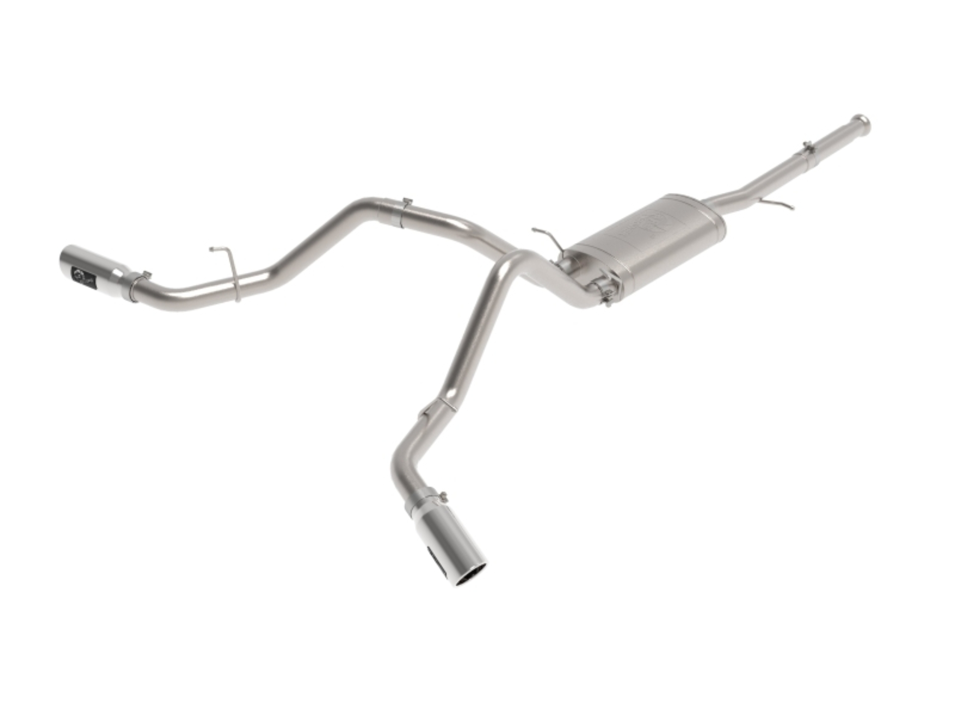 Picture of aFe Apollo GT Cat-Back Exhaust GM Trucks 09-18 V6-4.3L/V8-4.8/5.3L-Dual Rear-Side Exit Polish Tips