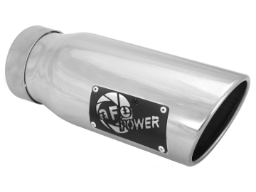 Picture of aFe MACH Force-Xp Universal Exhaust Tip 3-1/2 IN Inlet x 4-1/2 IN Outlet x 12 IN L- Polished Tip