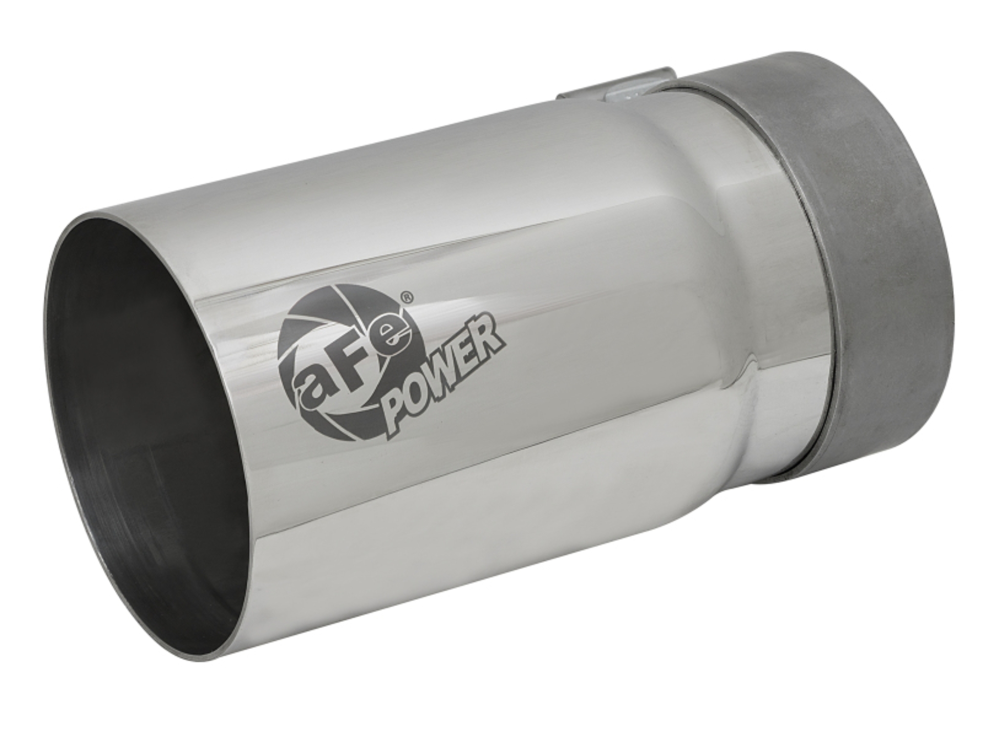 Picture of aFe MACH Force-Xp Universal Exhaust Tip 3-1/2 IN Inlet x 4 IN Outlet x 7 IN Polished Right Side Exit