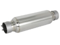 Picture of aFe MACH Force-Xp Resonator 2-1/2 IN Inlet/Outlet x 4 IN Dia. x 12 IN Body x 15 IN Overall Length