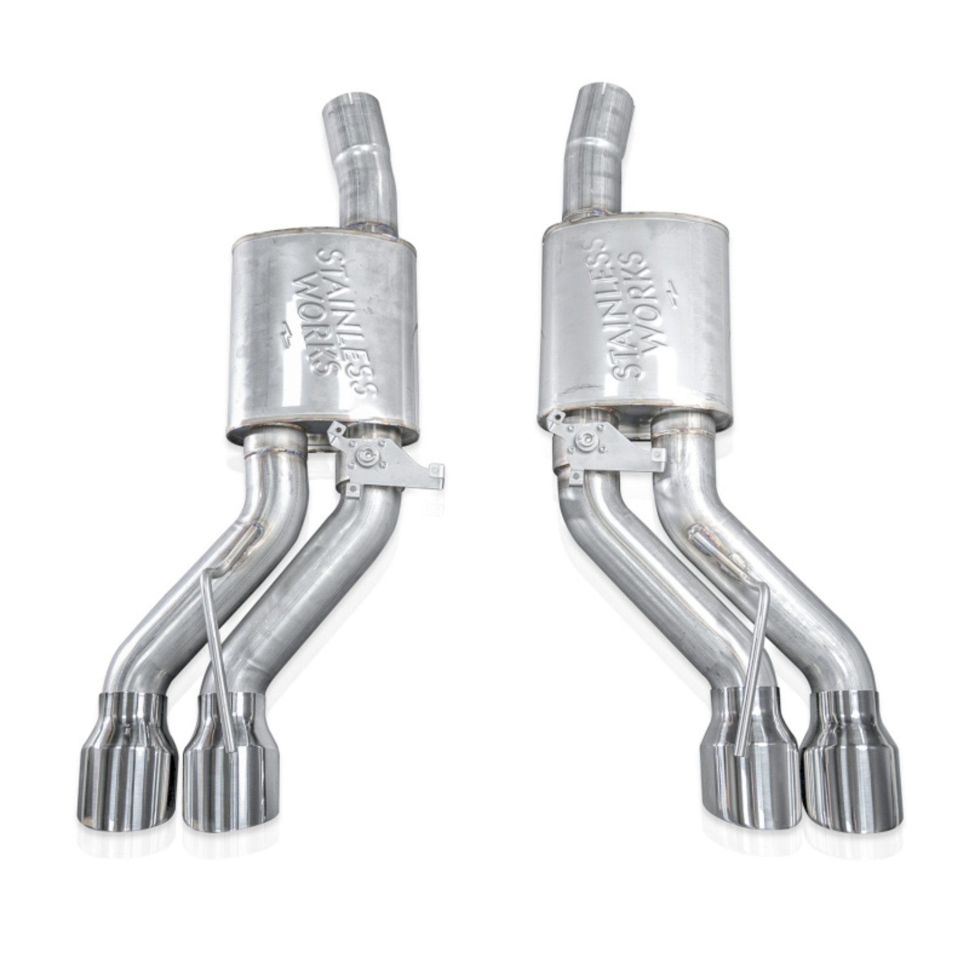 Picture of Stainless Works 22-25 Cadillac CT5-V Blackwing Axle Back Exhaust - Polished Tips