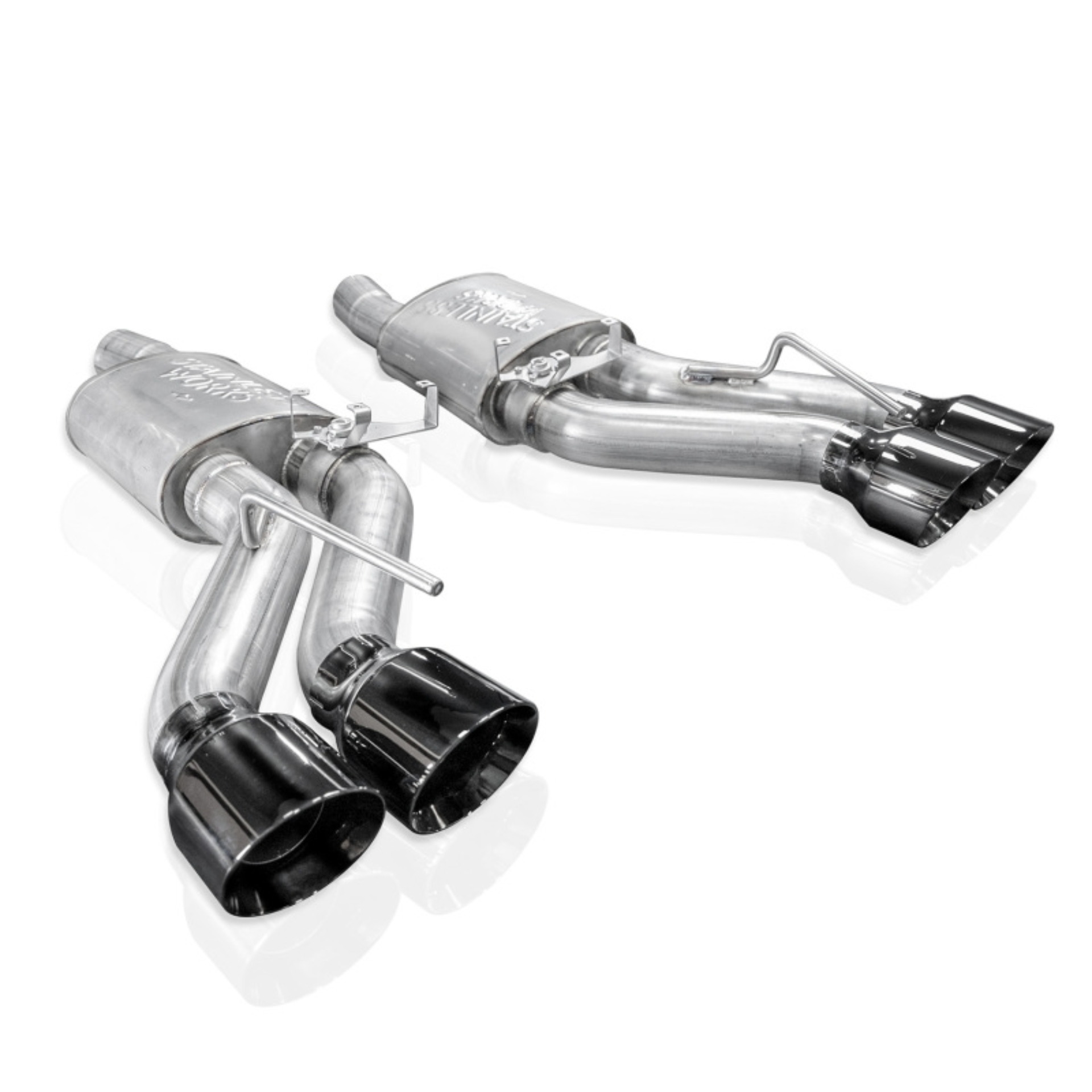 Picture of Stainless Works 22-25 Cadillac CT5-V Blackwing Axle Back Exhaust - Black Chrome Tips