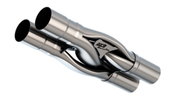 Picture of Borla Universal Hydroformed Switchfire X-Pipe 3in ID 3in OD Outlets W/O Notches