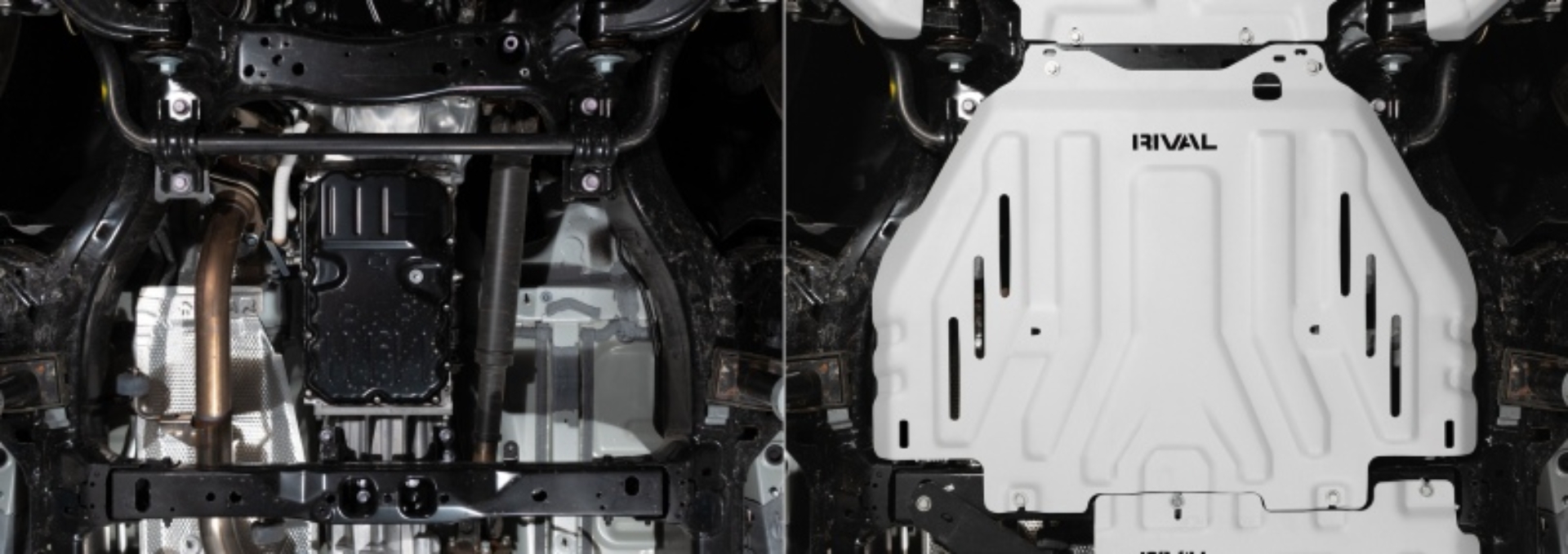 Picture of Rival 24-26 Tacoma 4Runner GX550 Tundra (all i-Force) Aluminum Transmission Cat Converter Skid Plate