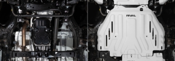 Picture of Rival 24-26 Tacoma 4Runner GX550 Tundra (all i-Force) Aluminum Transmission Cat Converter Skid Plate