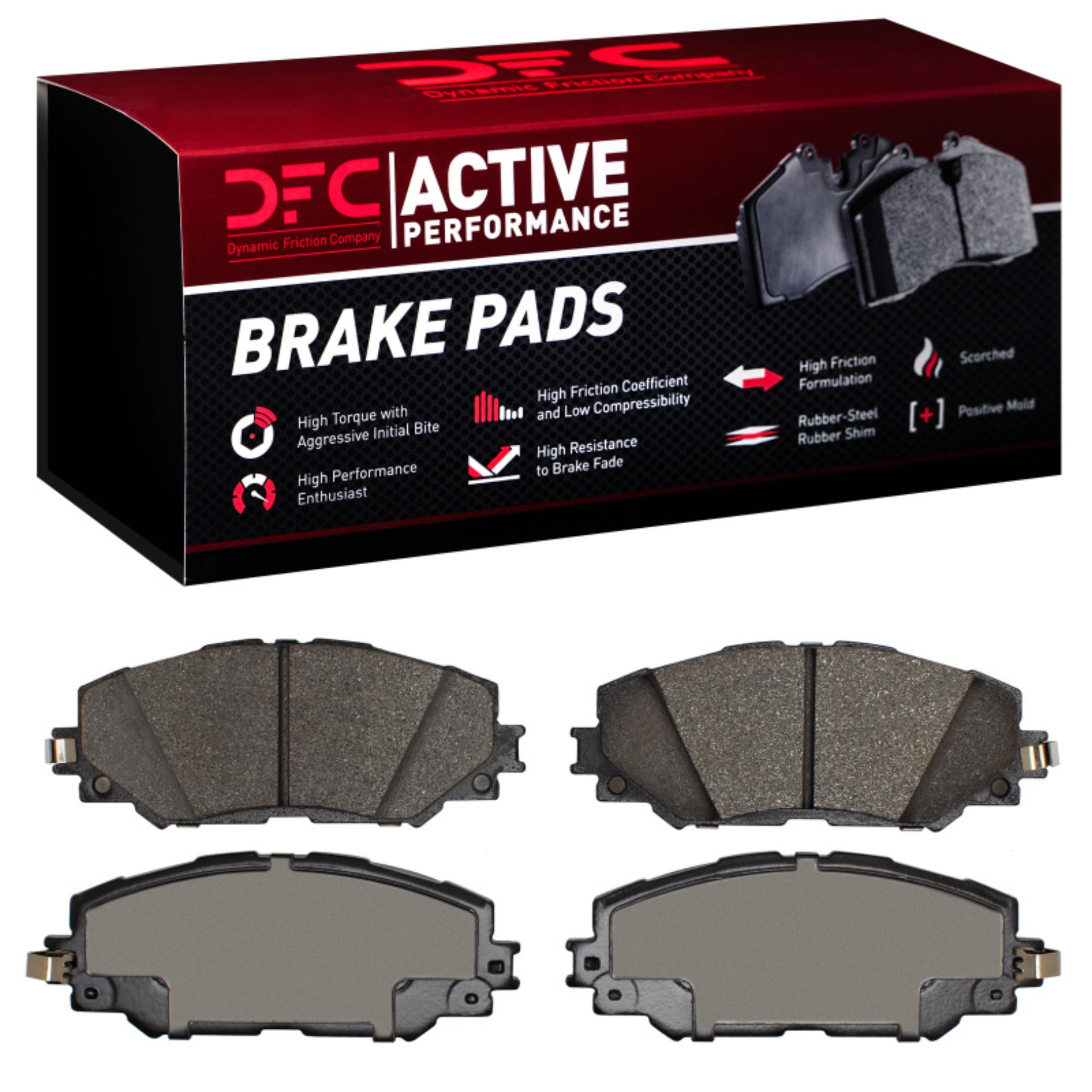 Picture of DFC 06-19 Lexus HS250H Front Active Performance Pads - Low Metallic