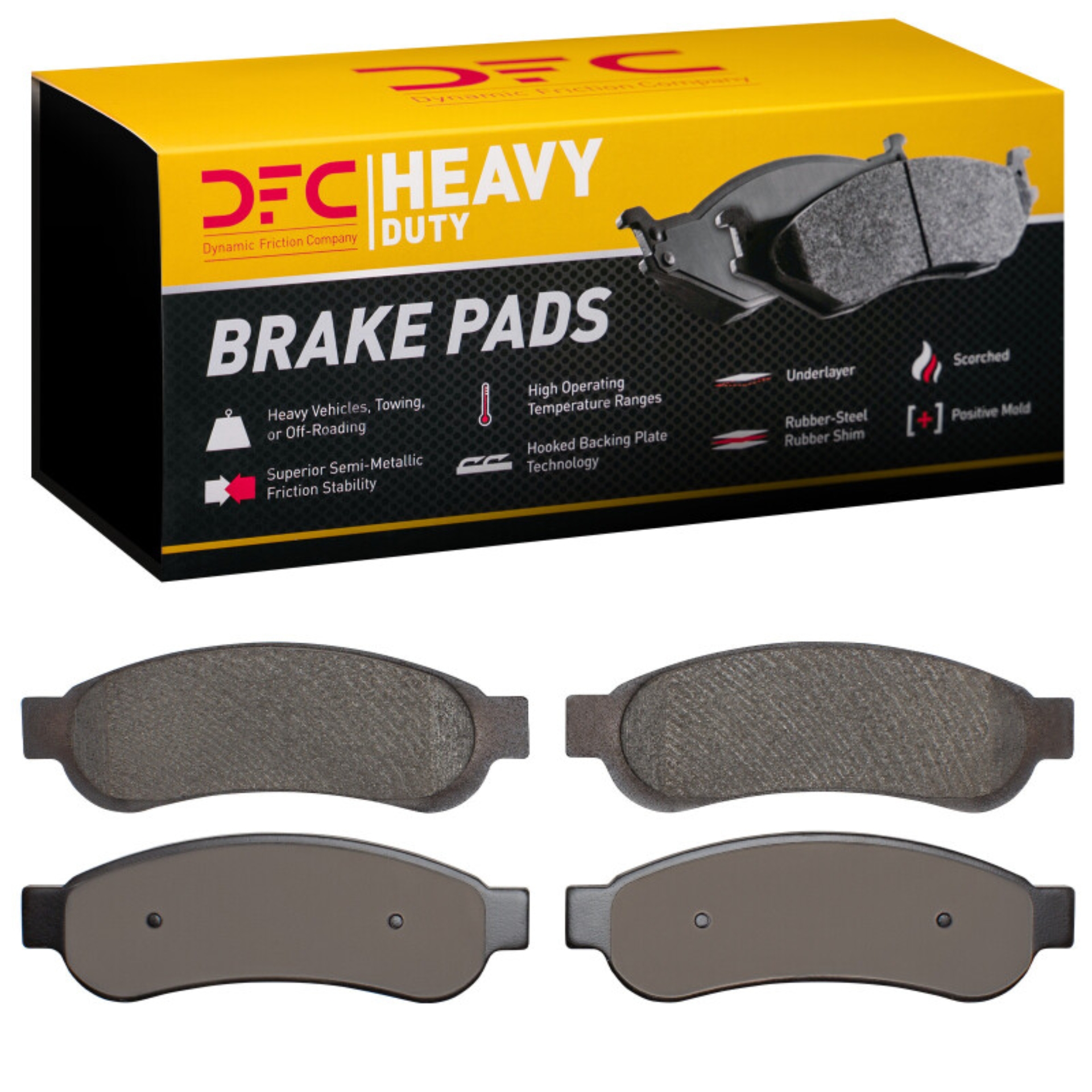 Picture of DFC 05-10 Ford F-350 Super Duty 4WD Rear Heavy Duty Pads - Semi Metallic