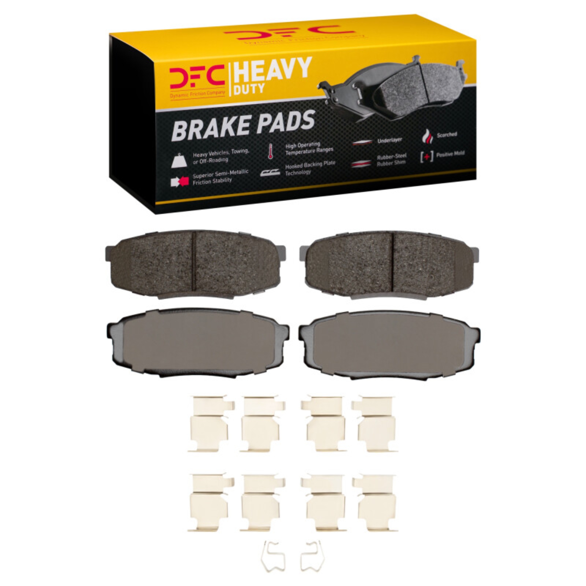 Picture of DFC 07-22 Lexus LX570 Rear Heavy Duty Pads and Hardware Kit
