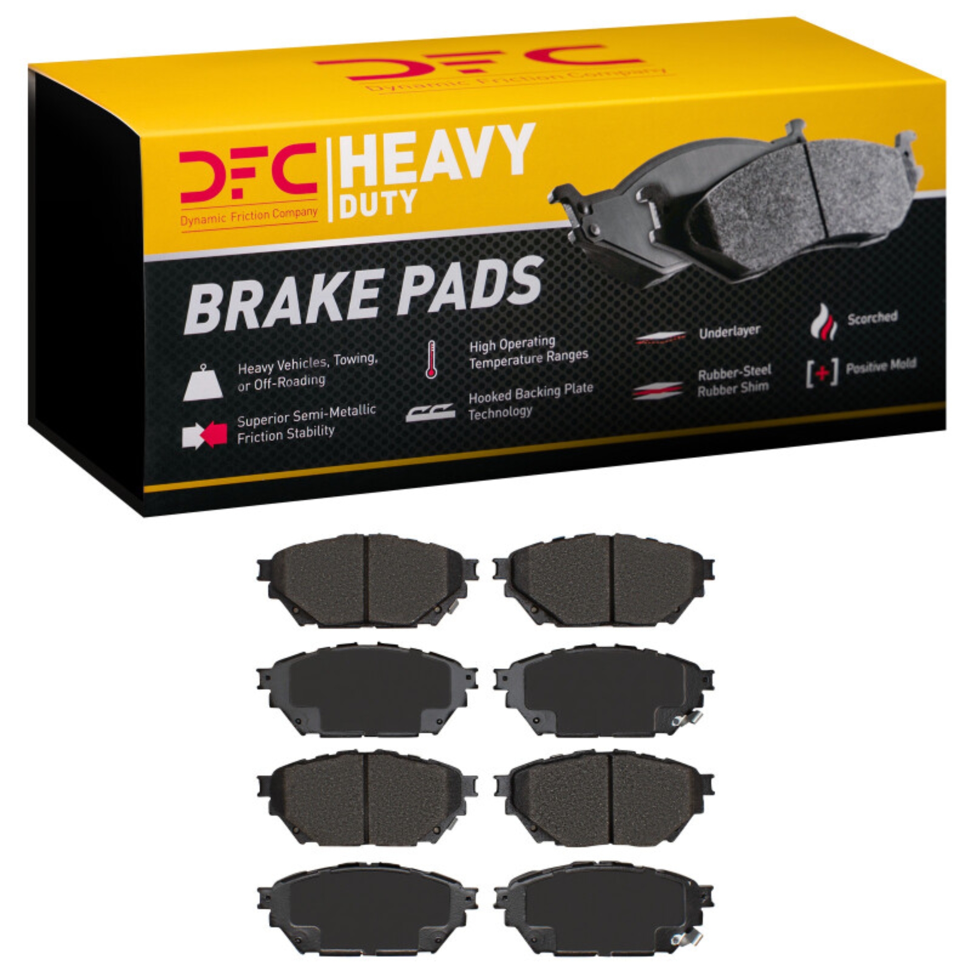 Picture of DFC 12-20 Freightliner FL360 (Mexico) Front/Rear Heavy Duty Pads - Semi Metallic