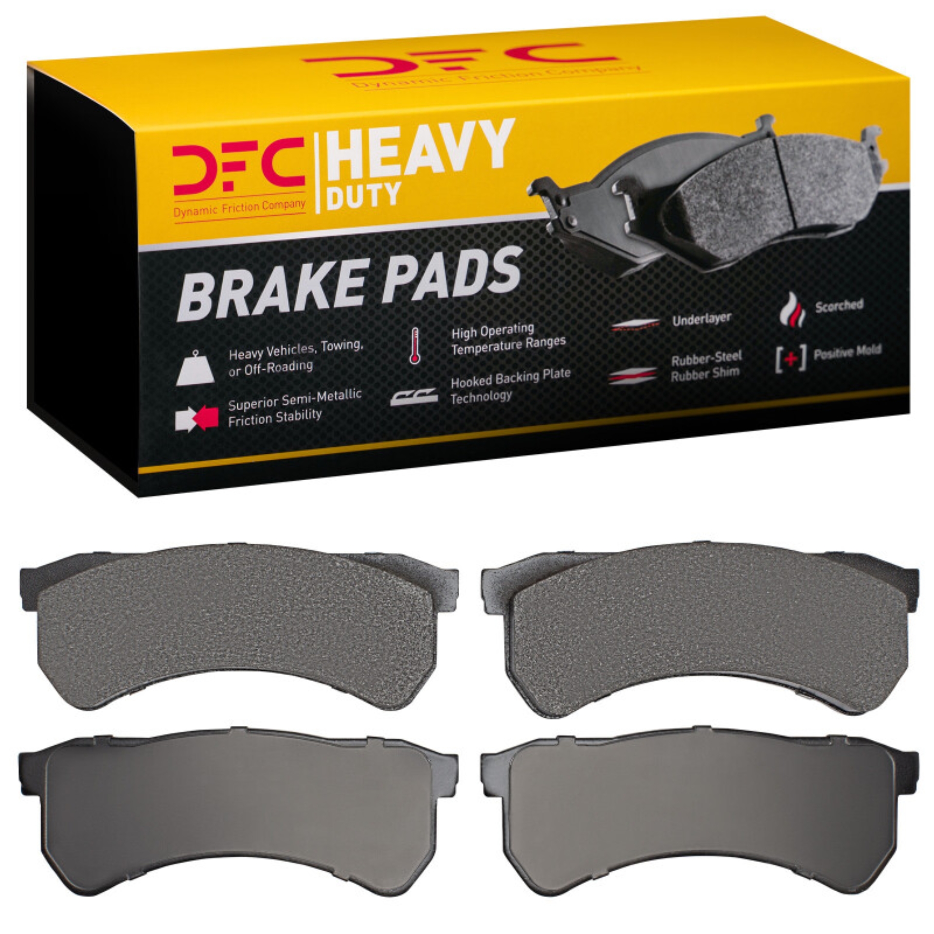 Picture of DFC 16-24 Freightliner MT35 Rear/Front Heavy Duty Pads - Semi Metallic