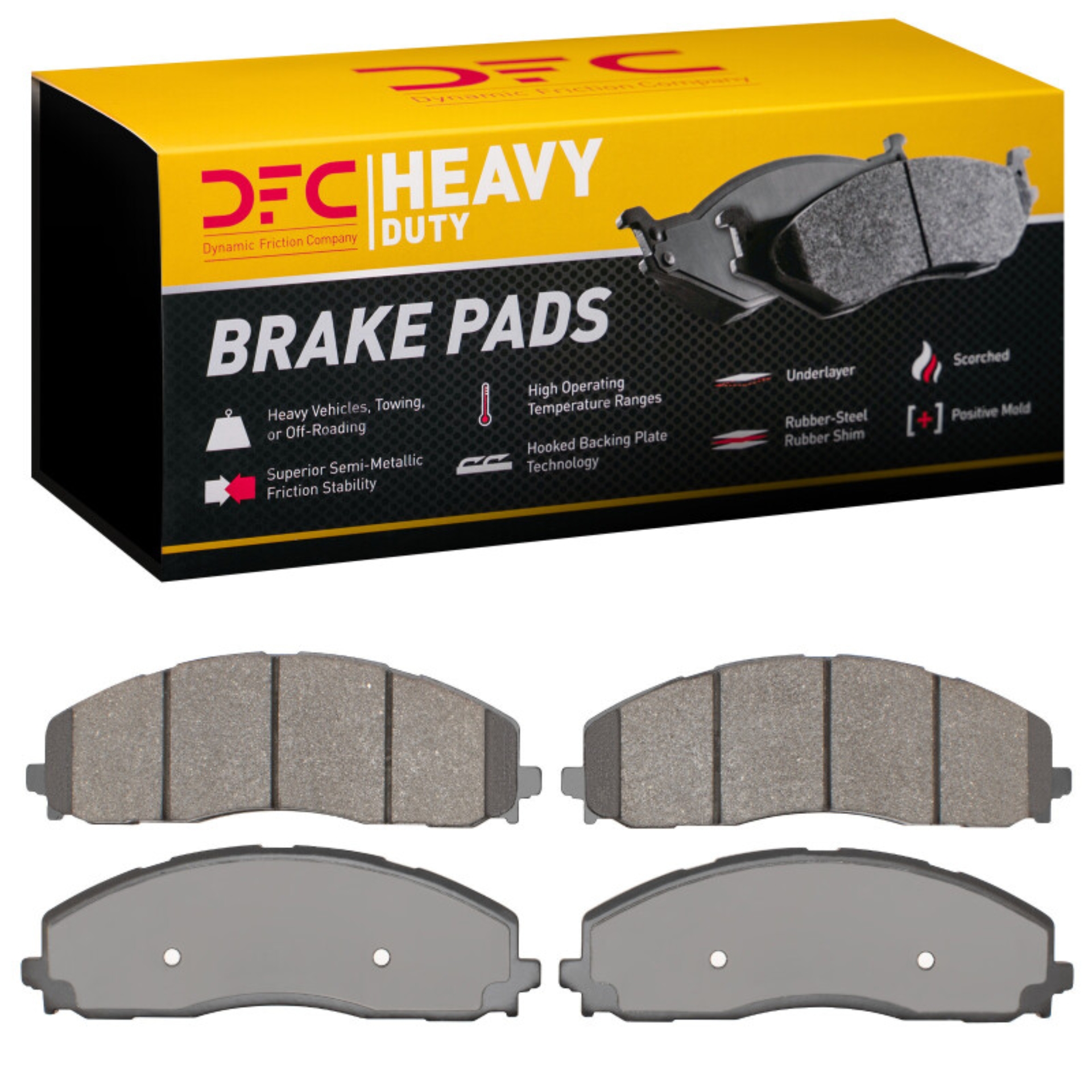Picture of DFC 23-25 Ford F-350 Super Duty 4WD Front Heavy Duty Pads - Semi Metallic