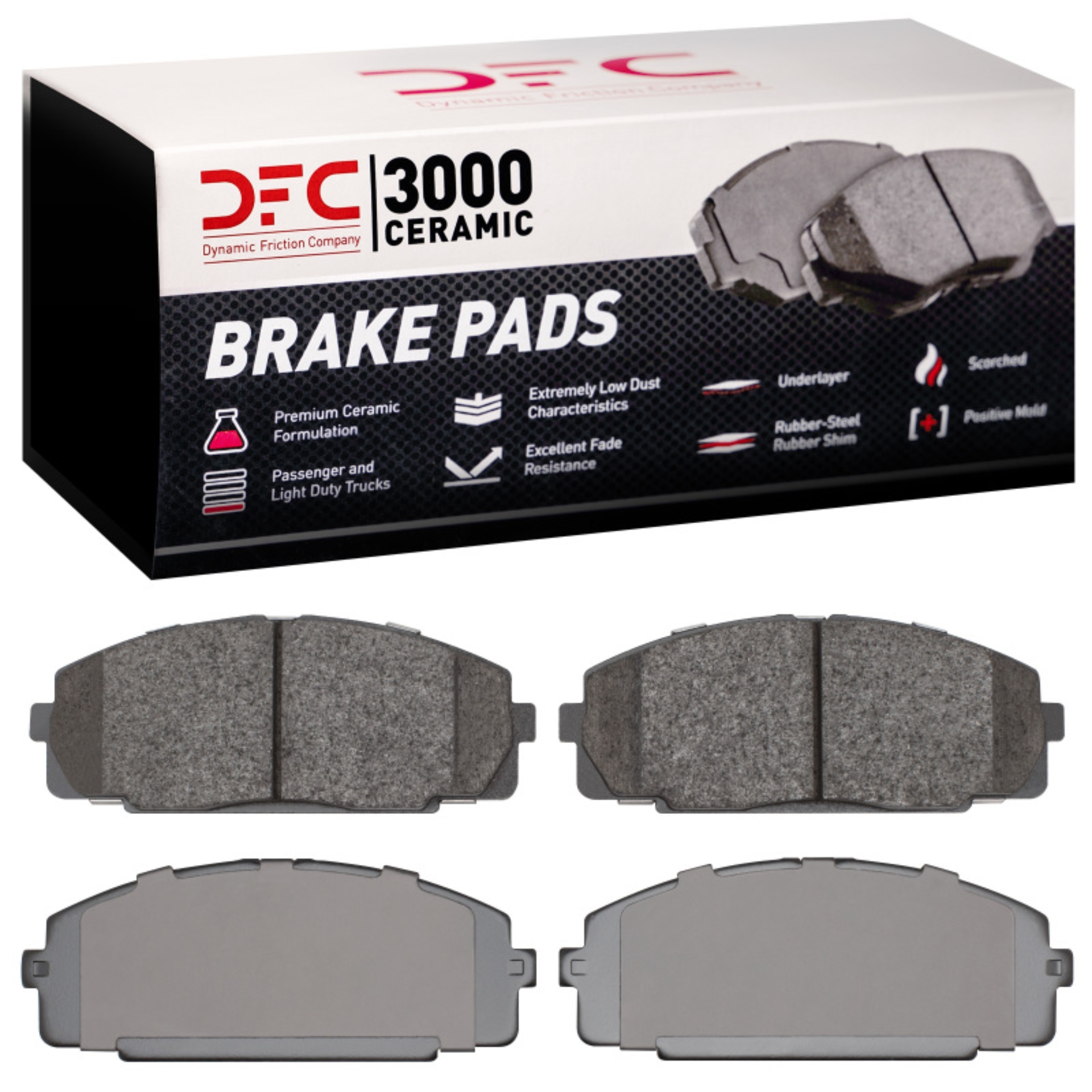Picture of DFC 06-19 Toyota Hiace (Mexico) Front 3000 Ceramic Brake Pads