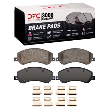 Picture of DFC 10-17 Volkswagen Amarok (Mexico) Front 3000 Ceramic Brake Pads and Hardware Kit