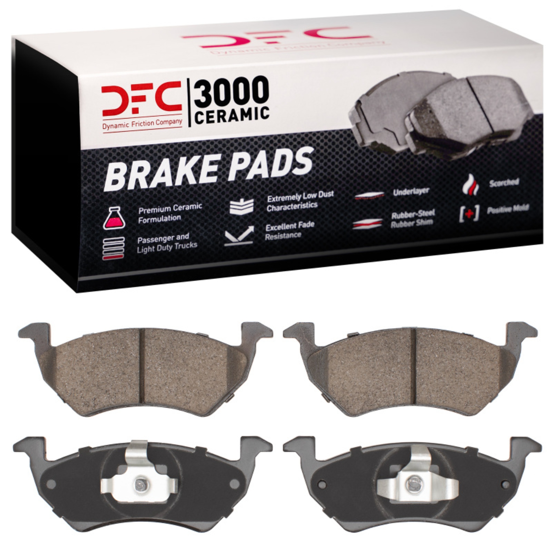 Picture of DFC 09-17 Volkswagen Gol/Saveiro Front 3000 Ceramic Brake Pads