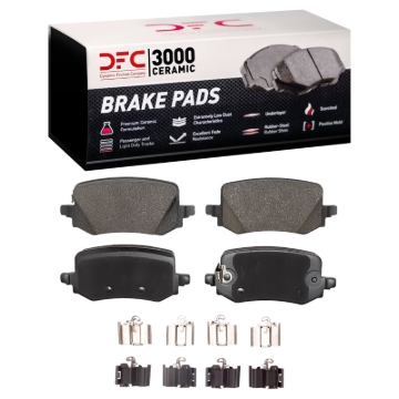 Picture of DFC 21-24 Hyundai Tucson (Mexico) Rear 3000 Ceramic Brake Pads and Hardware Kit