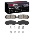 Picture of DFC 76-80 Plymouth Arrow Rear 3000 Semi-Metallic Brake Pads and Hardware Kit