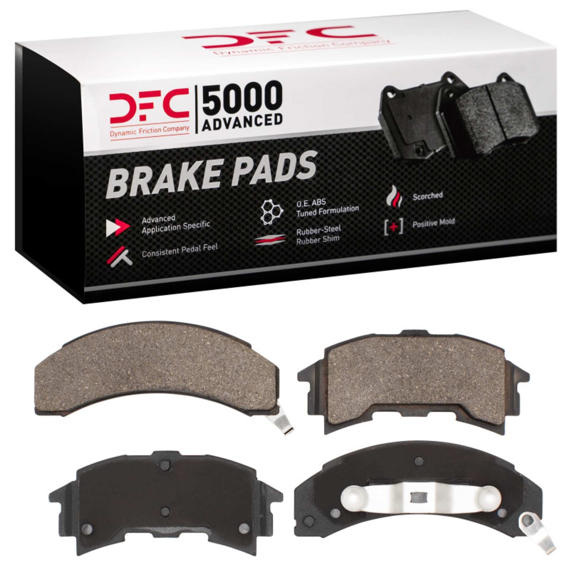 Picture of DFC 84-88 Pontiac 6000 Rear 5000 Advanced Semi Metallic Brake Pads