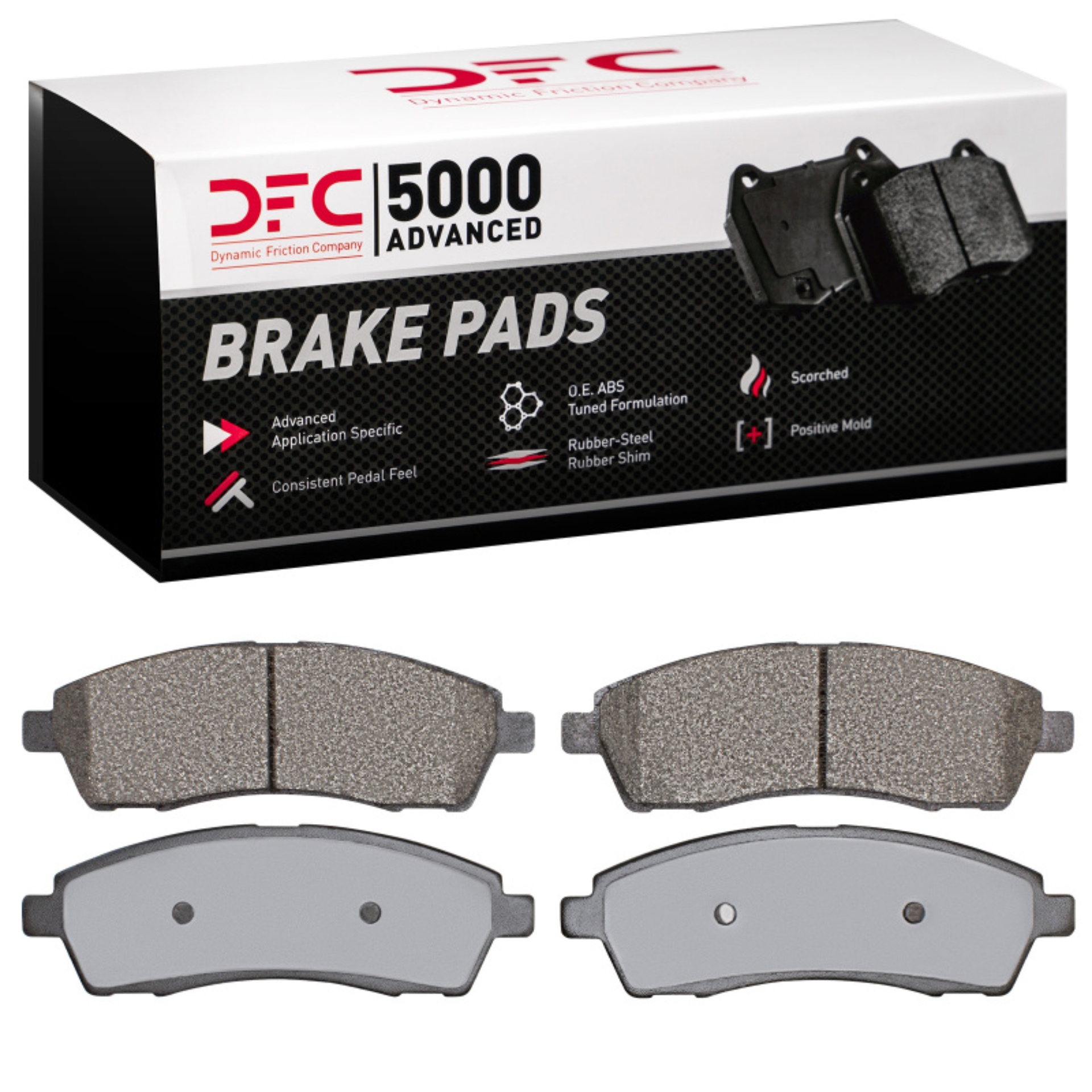 Picture of DFC 99-05 Ford F-250 2WD (Super Duty) Rear 5000 Advanced Semi Metallic Brake Pads
