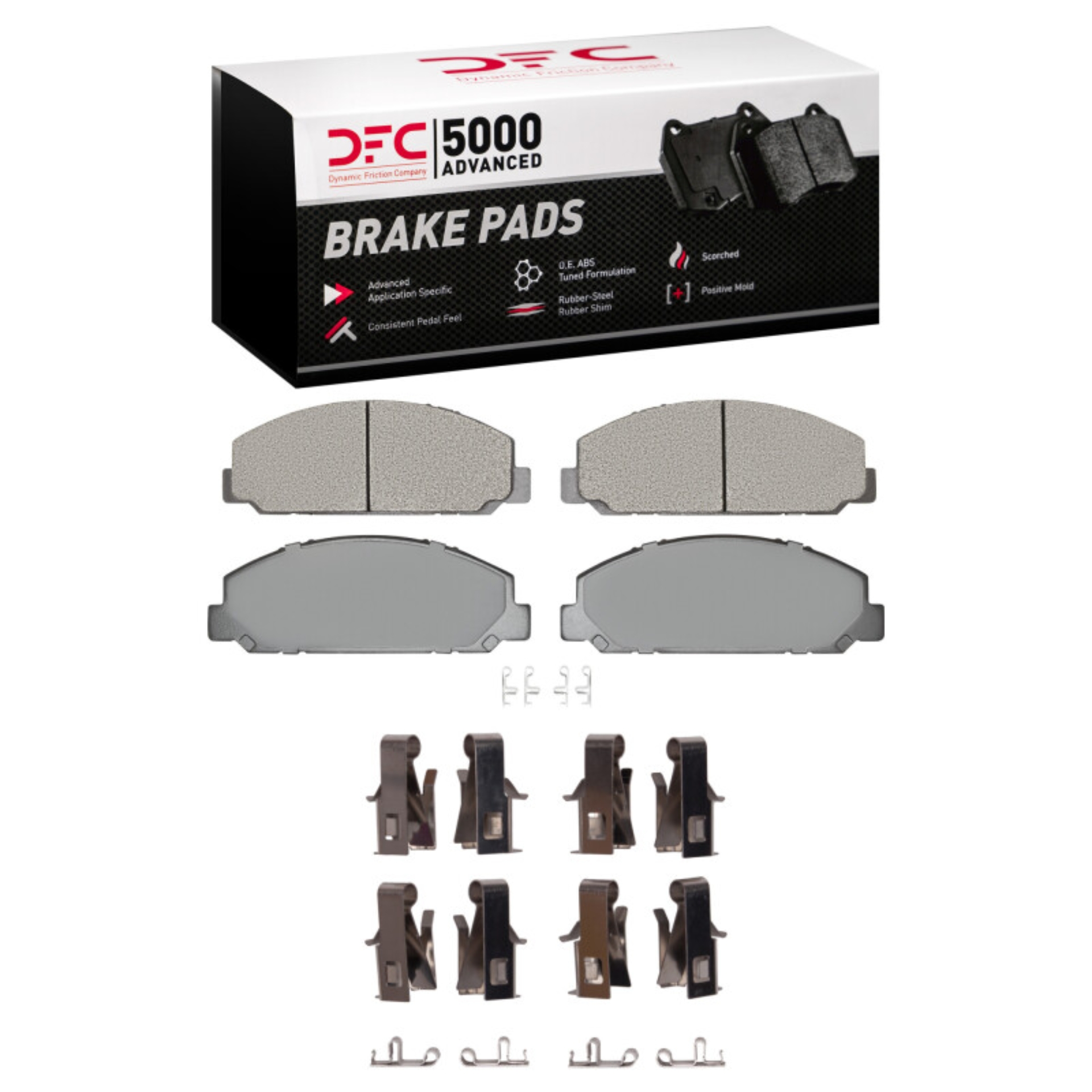 Picture of DFC 99-24 Chevrolet LCF5500HD Diesel Rear/Front 5000 Adv Semi Metallic Brake Pads & Hardware Kit