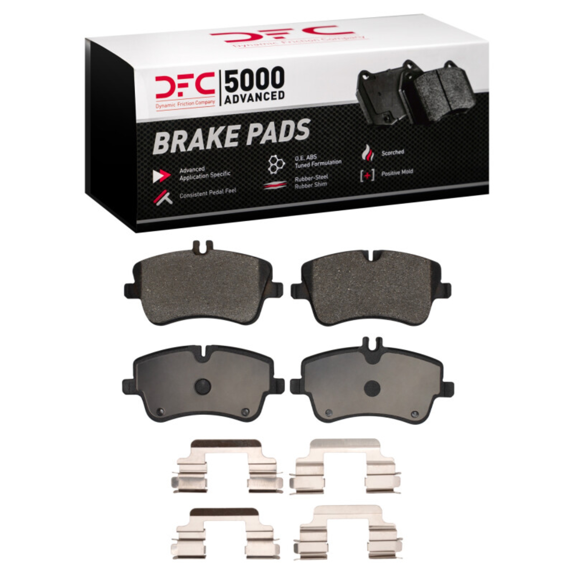 Picture of DFC 01-05 Mercedes-Benz C230 Front 5000 Advanced Low Metallic Brake Pads and Hardware Kit