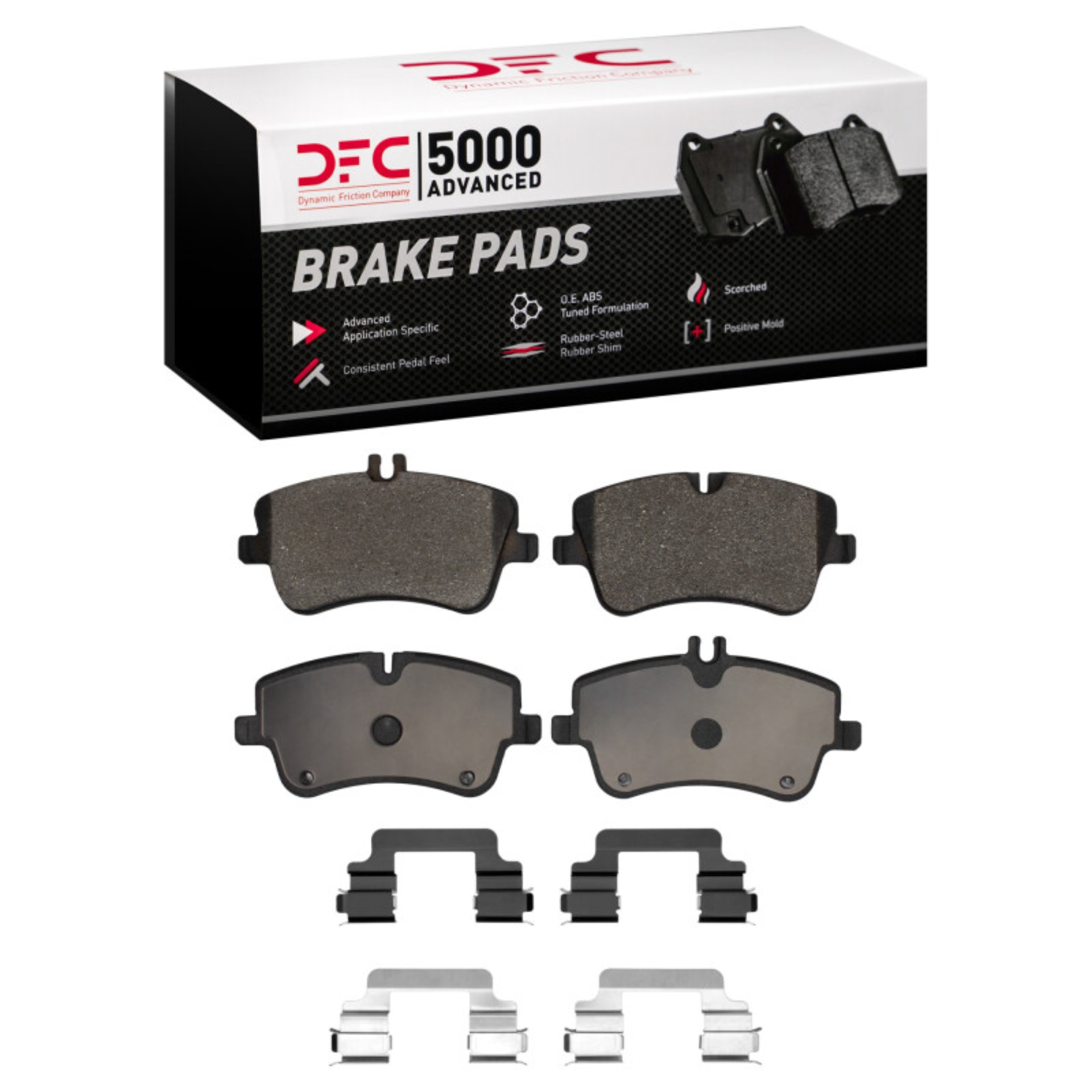 Picture of DFC 01-15 Mercedes-Benz SLK200 (Mexico) Front 5000 Advanced Low Metallic Brake Pads and Hardware Kit