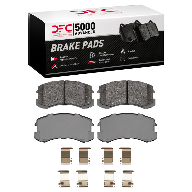 Picture of DFC 02-07 Mitsubishi Lancer Front 5000 Advanced Ceramic Brake Pads and Hardware Kit